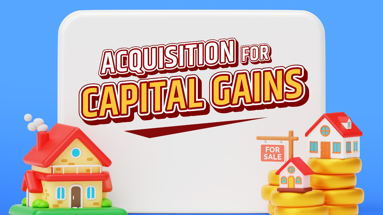 Date of acquisition for capital gains in case of sale of residential property