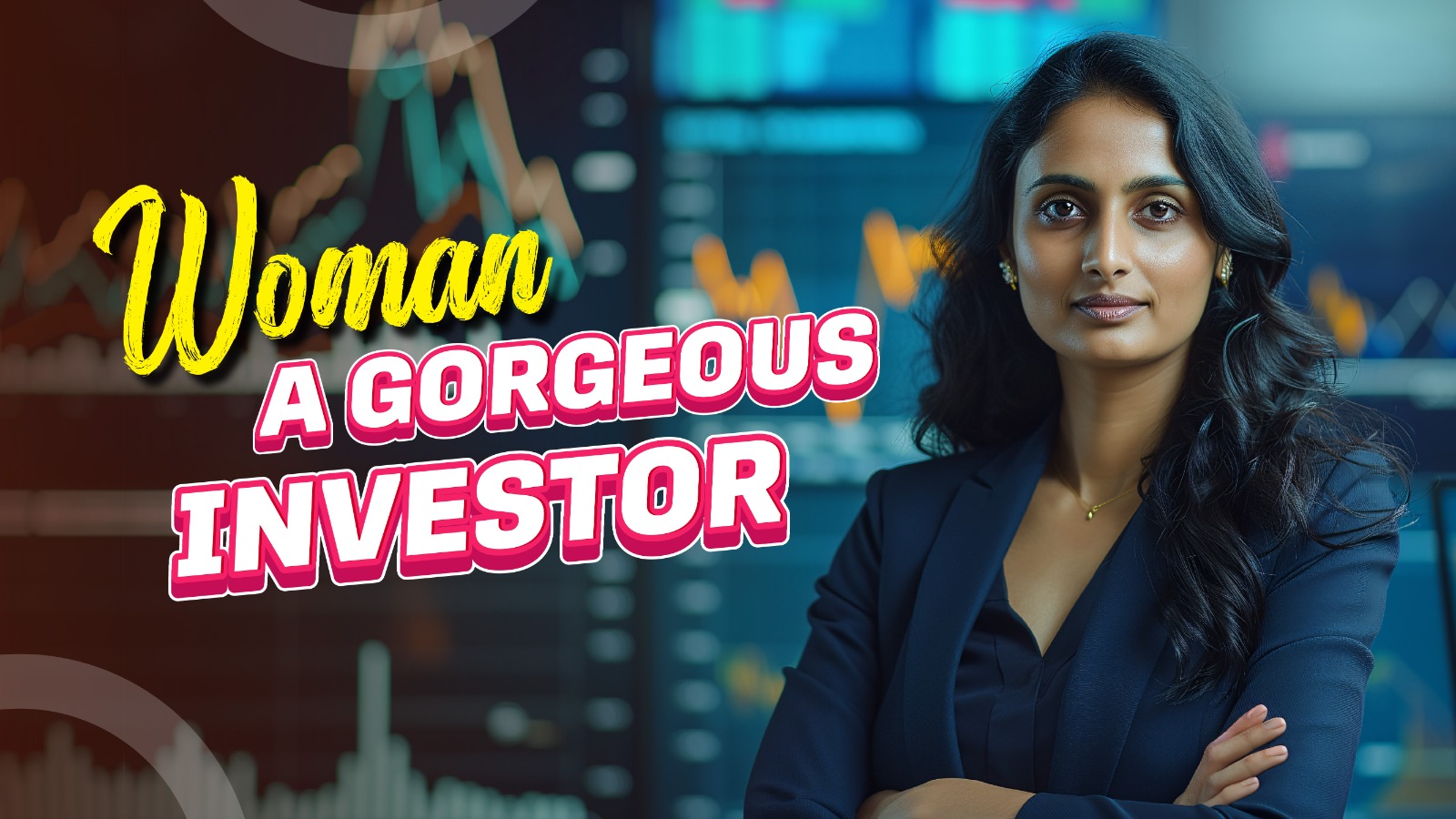 Woman a gorgeous investor